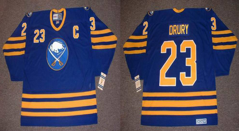 2019 Men Buffalo Sabres #23 Drury blue CCM NHL jerseys